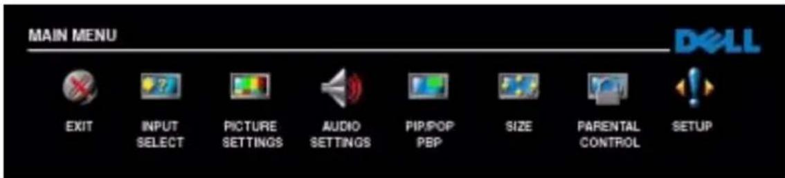 DELL W3706MC - Using Your Remote Control With the TV Menu - 2