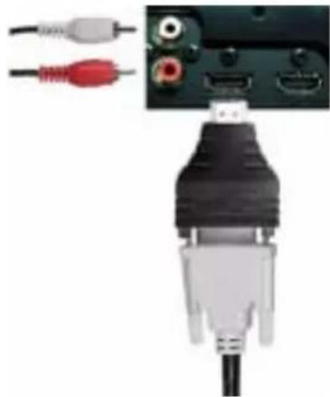 DELL W3706MC - Utilisation du connecteur HDMI pour DVI - 1