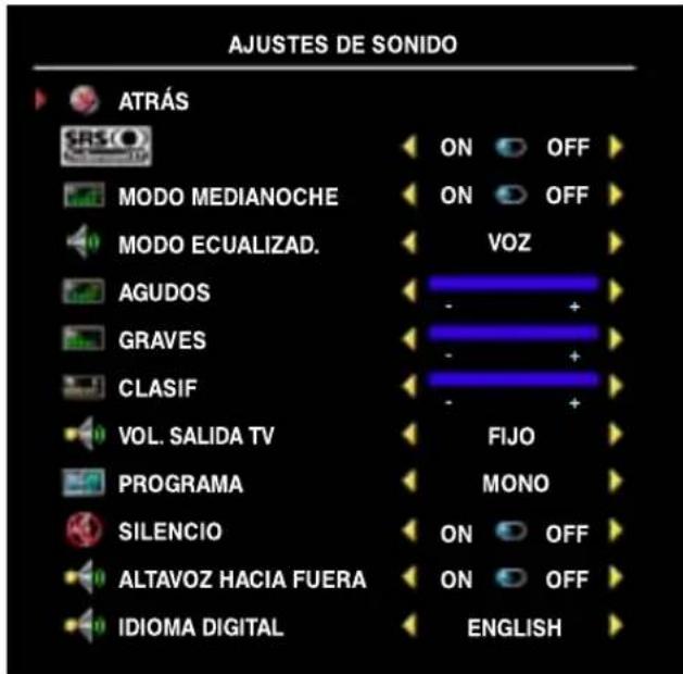 DELL W3706MC - Ajustes de sonido - 1