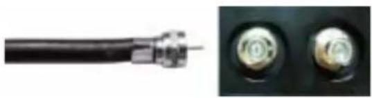 DELL W3706MC - Using the NTSC or HDTV Connector (Coaxial) - 1
