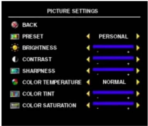 DELL W3706MC - Picture Settings - 1