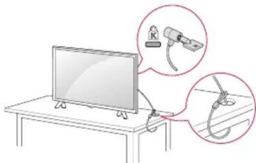 LG 24TL520S - Utilisation du système de sécurité kensington - 1