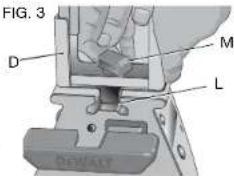 DEWALT DWX724 - DW7232 Work Piece Support and Length Stops (Fig. 3-4) - 2