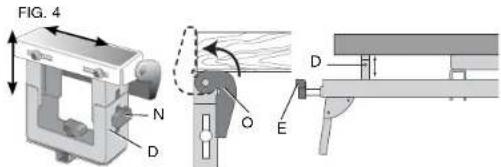 DEWALT DWX724 - DW7232 Work Piece Support and Length Stops (Fig. 3-4) - 3