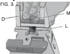 DEWALT DWX723 - DW7232 Soporte para pieza a trabajo y topes de longitud (Fig. 3-4) - 1