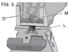 DEWALT DWX723 - Support de piece et butées de longueur (DW7232) (Fig. 3 à 4) - 1