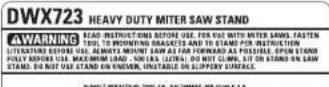 DEWALT DWX723 - DAY MONEY BACK GUARANTEE - 1