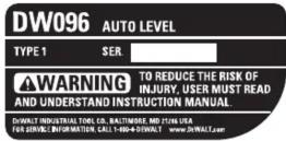 DEWALT DW096 - GARANTIE SANS RISQUE DE 30 JOURS EN CAS DE NON-SATISFACTION - 2