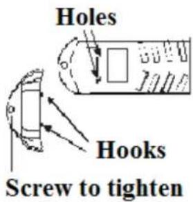 Holes Hooks Screw to tighten