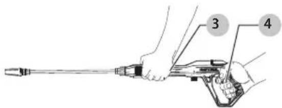 BLACK & DECKER PW2100 - Position appropriée des mains (Fig. M) - 1