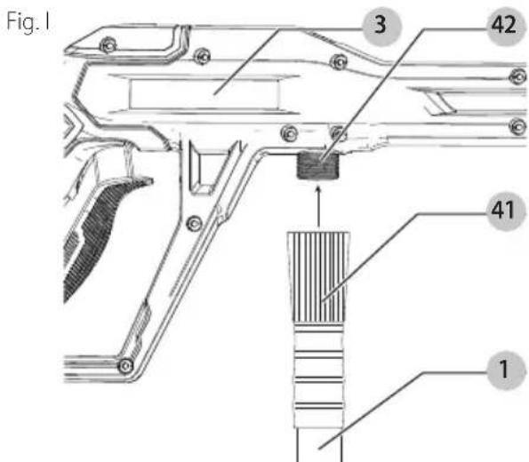 BLACK & DECKER PW2100 - Conexión de Manguera de Jardín (Fig. K) - 1