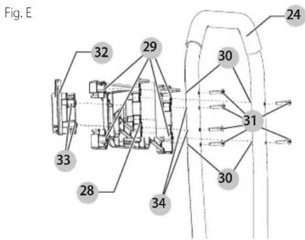 BLACK & DECKER PW2100 - Ensamble el Travesaño Y Gancho de Almacenamiento de Manija de Rocío (Fig. E) - 1