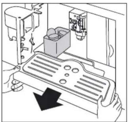 GRUNDIG GKI1221X - Pulizia del contentatore fondi caffe (Q) - 2