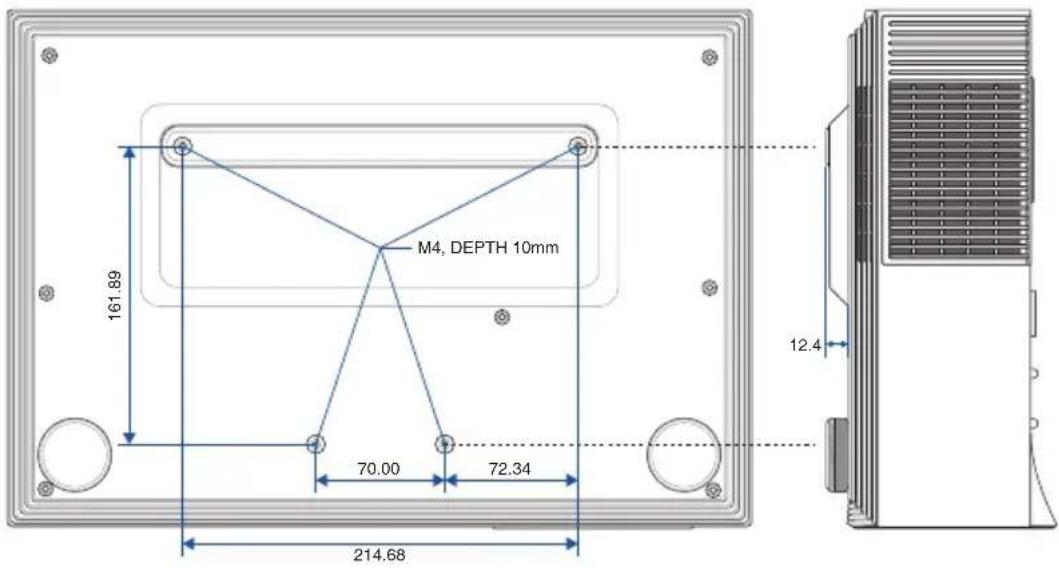 ASUS H1 LED - Informations sur les orifices de montage au plafond - 1