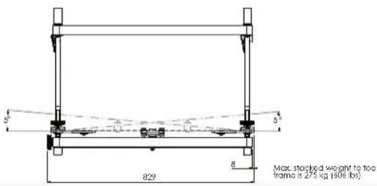 OPTOMA SFFPRO1 - 112.4xxx ~ 112.6xxx Stack frame Aluminium - 3