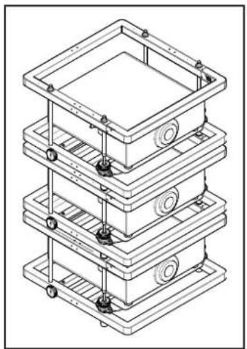 OPTOMA SFFPRO1 - 112.4xxx ~ 112.6xxx Stack frame Aluminium - 1
