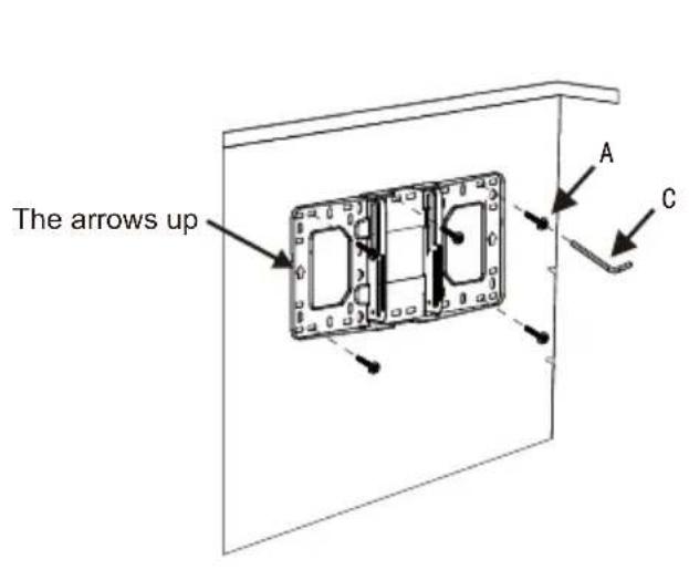 OPTOMA OWM3000 - Step 1: Attach the wall plate to the wall - 4