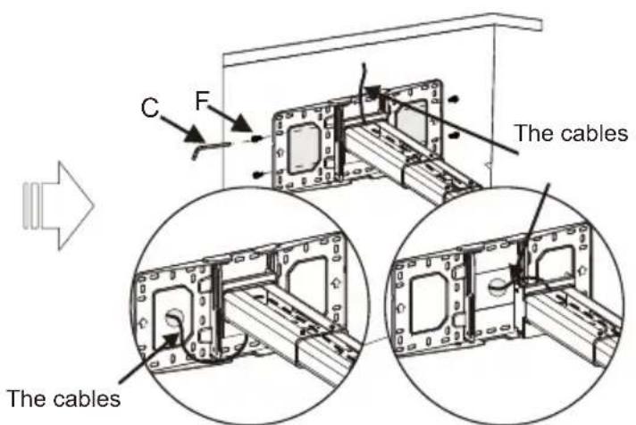 OPTOMA OWM3000 - Step 2: Attach the projector mount to the wall plate - 2