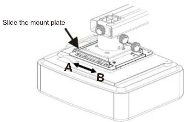 OPTOMA OWM3000 - Step 4: Adjusting the image horizontally - 1