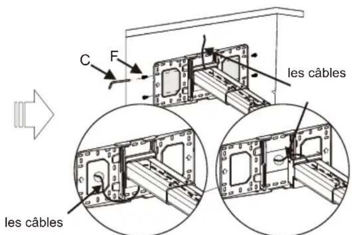 OPTOMA OWM3000 - Etape 1: Fixer la plaque murale au mur - 8