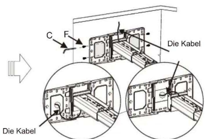 OPTOMA OWM3000 - Schritt 2: Befestigen Sie die Projektorhalterung an der Wandplatte - 2