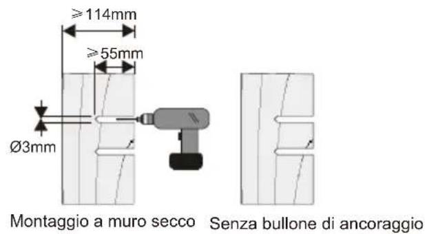 OPTOMA OWM3000 - Passo 1: Fissare la piastra alla parete - 3