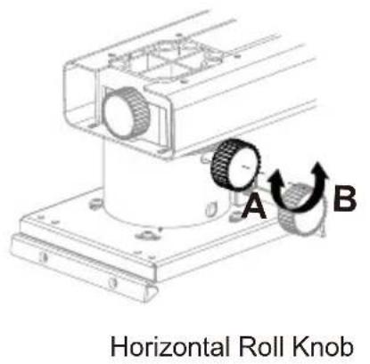OPTOMA OWM3000 - Step 8: Adjusting the horizontal roll - 1