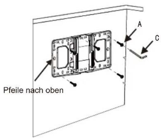 Pfeile nach oben A C