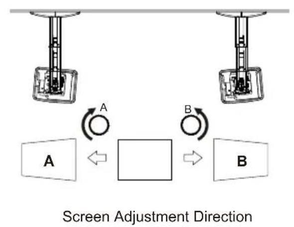 OPTOMA OWM3000 - Step 9: Adjusting the horizontal rotation - 2