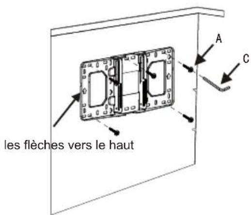 les flèches vers le haut A C