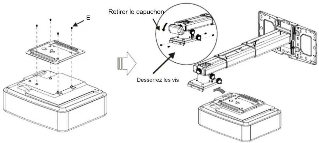 OPTOMA OWM3000 - Etape 1: Fixer la plaque murale au mur - 9