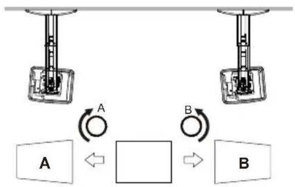 OPTOMA OWM3000 - Step 9: Adjusting the horizontal rotation - 2