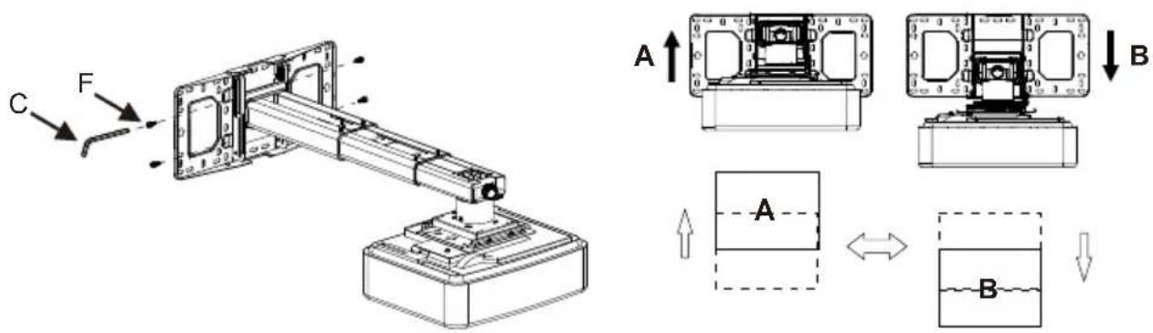 OPTOMA OWM3000 - Passo 1: Fissare la piastra alla parete - 13