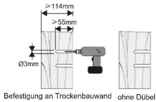 OPTOMA OWM3000 - Schritt 1: Befestigen Sie die Wandplatte an der Wand - 4