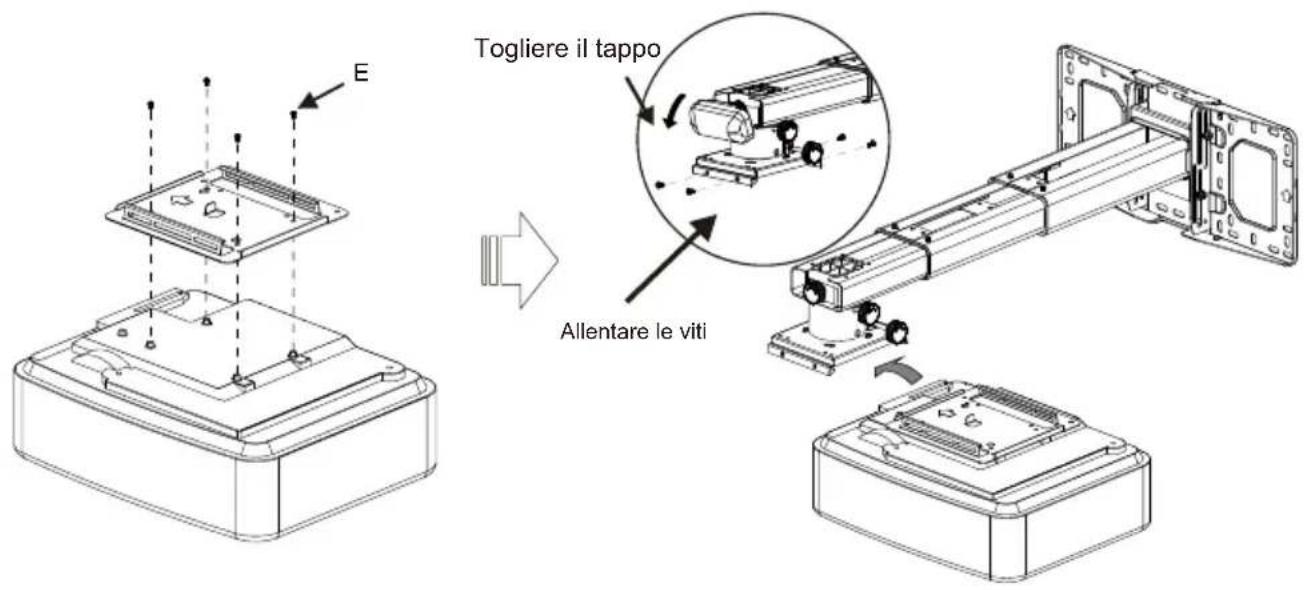 OPTOMA OWM3000 - Passo 1: Fissare la piastra alla parete - 8