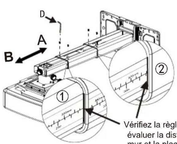 OPTOMA OWM3000 - Etape 1: Fixer la plaque murale au mur - 14
