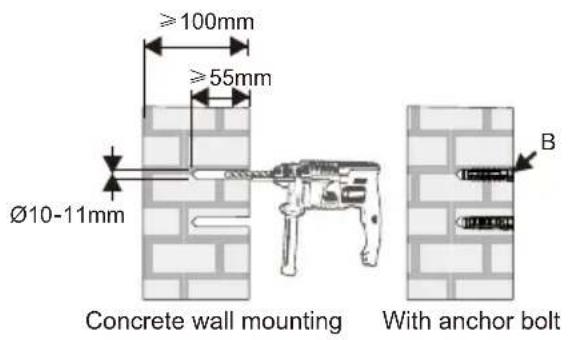 OPTOMA OWM3000 - Step 1: Attach the wall plate to the wall - 2