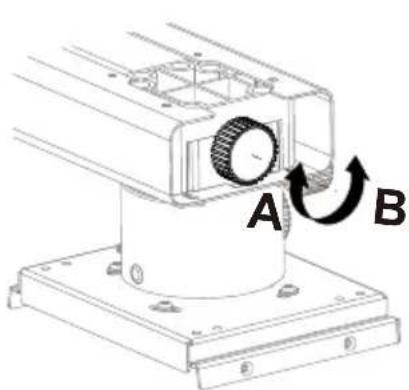 OPTOMA OWM3000 - Schritt 7: Die vertikale Neigung einstellen - 1