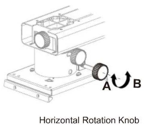 OPTOMA OWM3000 - Step 9: Adjusting the horizontal rotation - 1