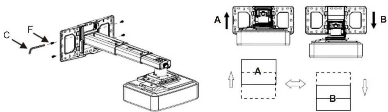 OPTOMA OWM3000 - Schritt 1: Befestigen Sie die Wandplatte an der Wand - 11