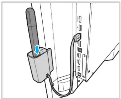OPTOMA 5861RK - Connexion du support de stylet tactile - 2