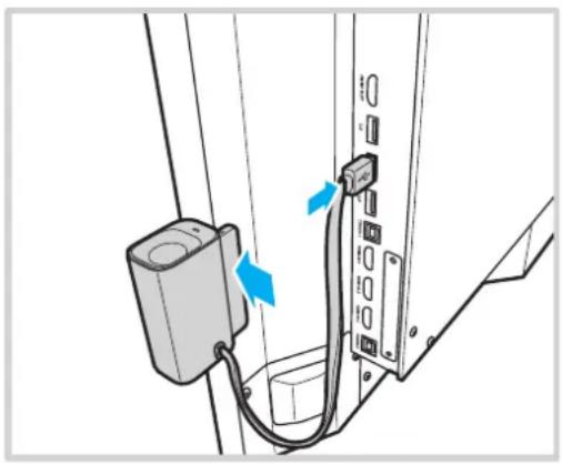 OPTOMA 5861RK - Connexion du support de stylet tactile - 1