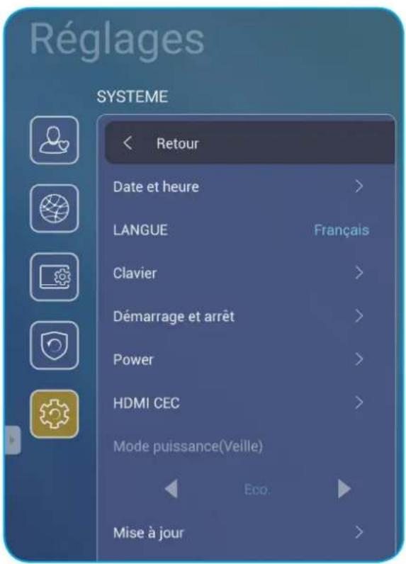 OPTOMA 5861RK - Configuration des paramètres du système - 1