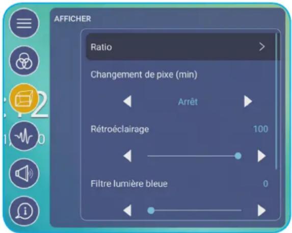 OPTOMA 5751RK - Configuration des paramètres d'affichage - 1