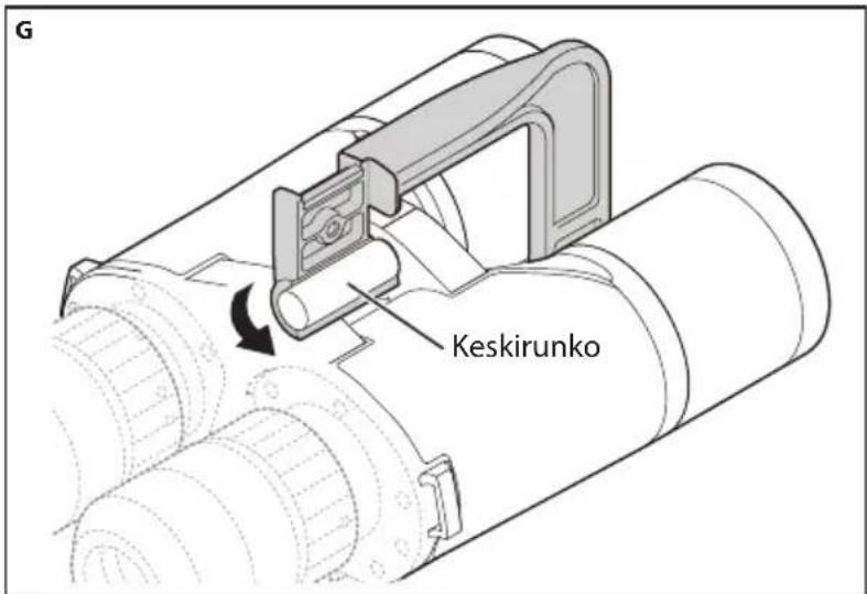NIKON WX - Jalustan sovittimen TRA-5   kiinnittäminen kiikariin - 1