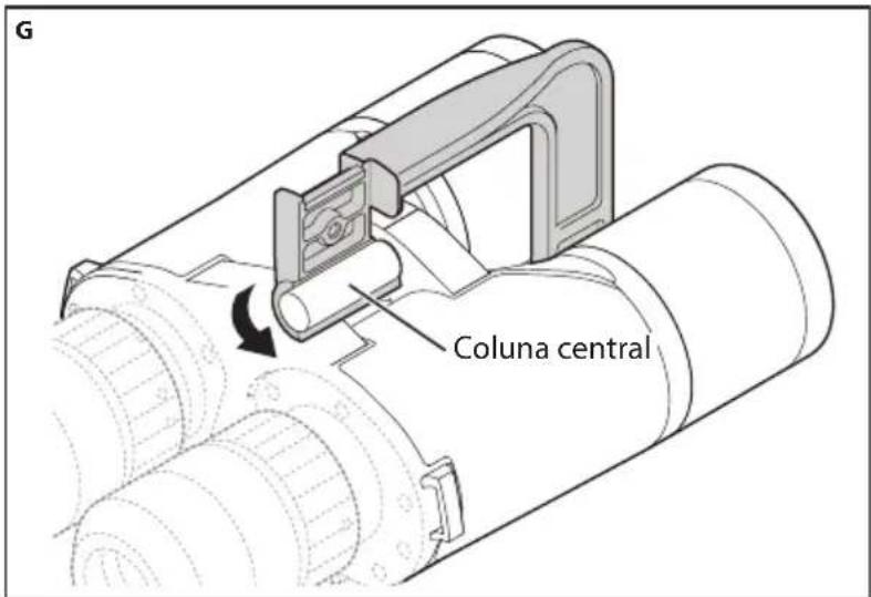 NIKON WX - Prendendo o adaptor para tripé TRA-5 ao binóculo - 1