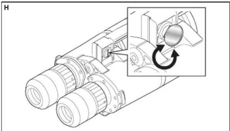 NIKON WX - Fastgorelse af stativadapter TRA-5 på kikkerten - 2