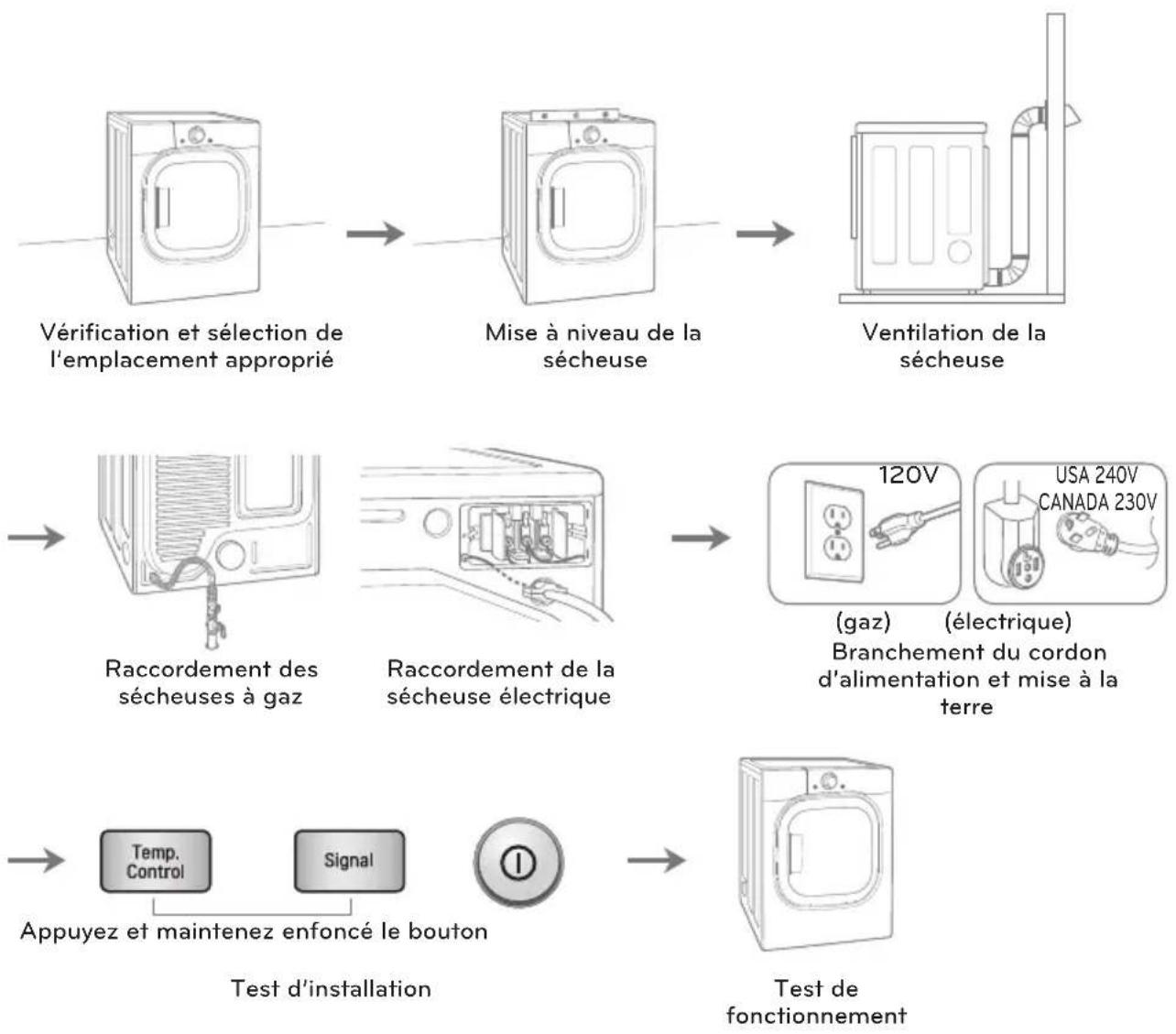 LG DLEX4370W - INSTRUCTIONS D'INSTALLATION - 1