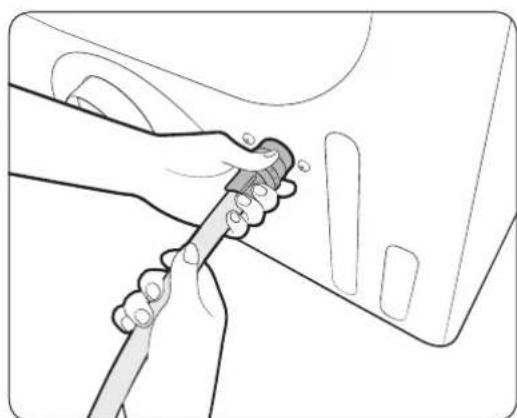 SAMSUNG DV45K6500EW - STEP 4 Connect the water hose (applicable models only) - 2