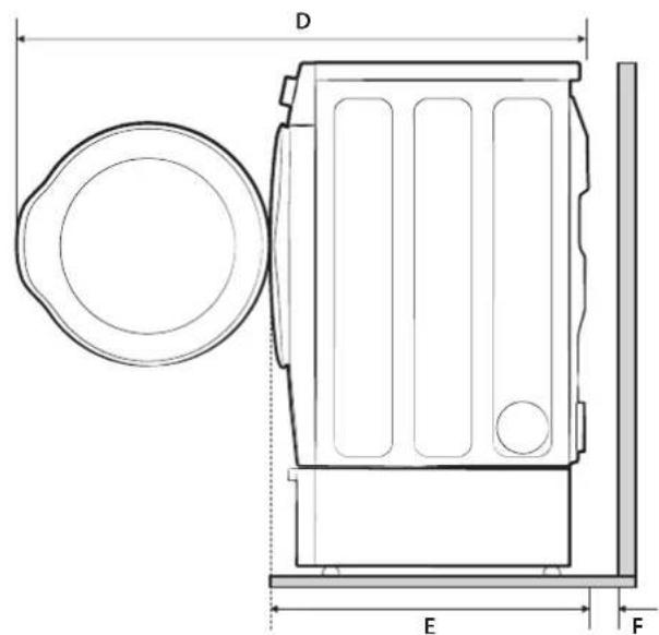 SAMSUNG DV45K6500EW - Installation requirements - 2